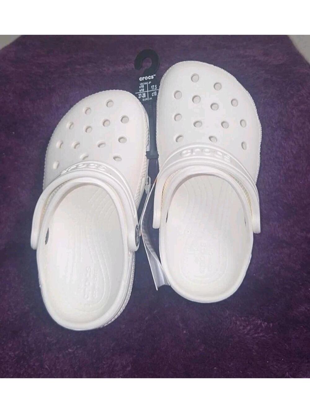 Crocs Classic Child's Size C10 White Clogs NWT